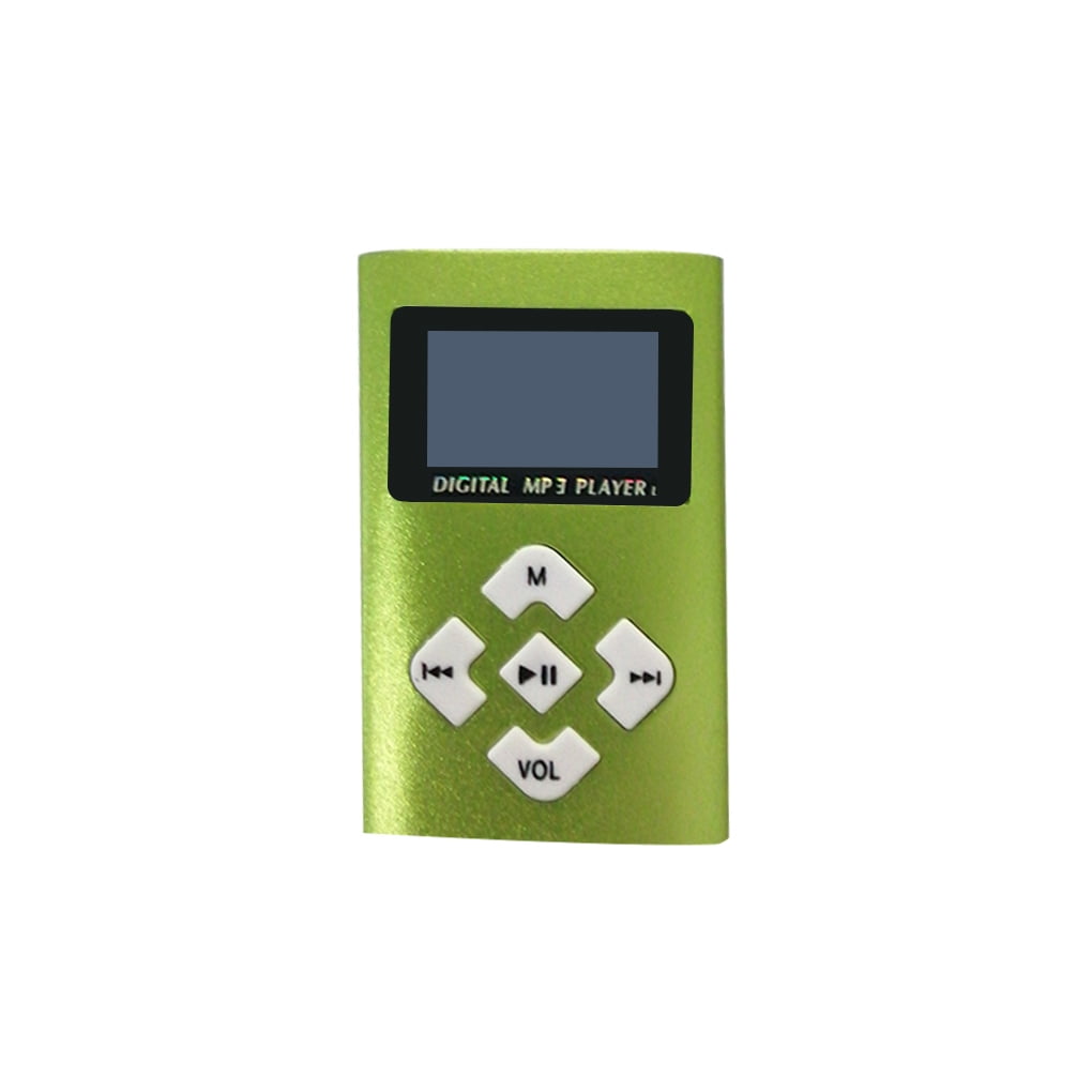 USB Digital MP3 Music Player Mini Portable Support Micro SD/TF Card Large Screen Display MP3