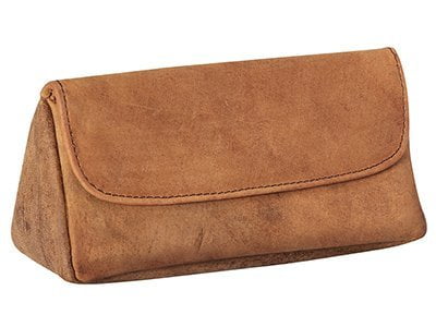 4th Generation Leather Pipe Tobacco Pouch ~ Choose Your Style (Zipper  Hunter Brown)