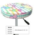 thumbnail image 4 of Bingfone13 inch Padded Round Bar Stool Cover Cushion with Elastic Fabric Round Chair Seat - Cute Unicorn, 4 of 7