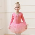 thumbnail image 2 of Gunia Girls Tutu Skirt Ballet Practice Dress Dance Recital Performance Elegant Leotard Outfit Ballerina Training Princess Birthday Party Skirts For Kids Toddler Girls Watermelon Red 8-9 Years, 2 of 3