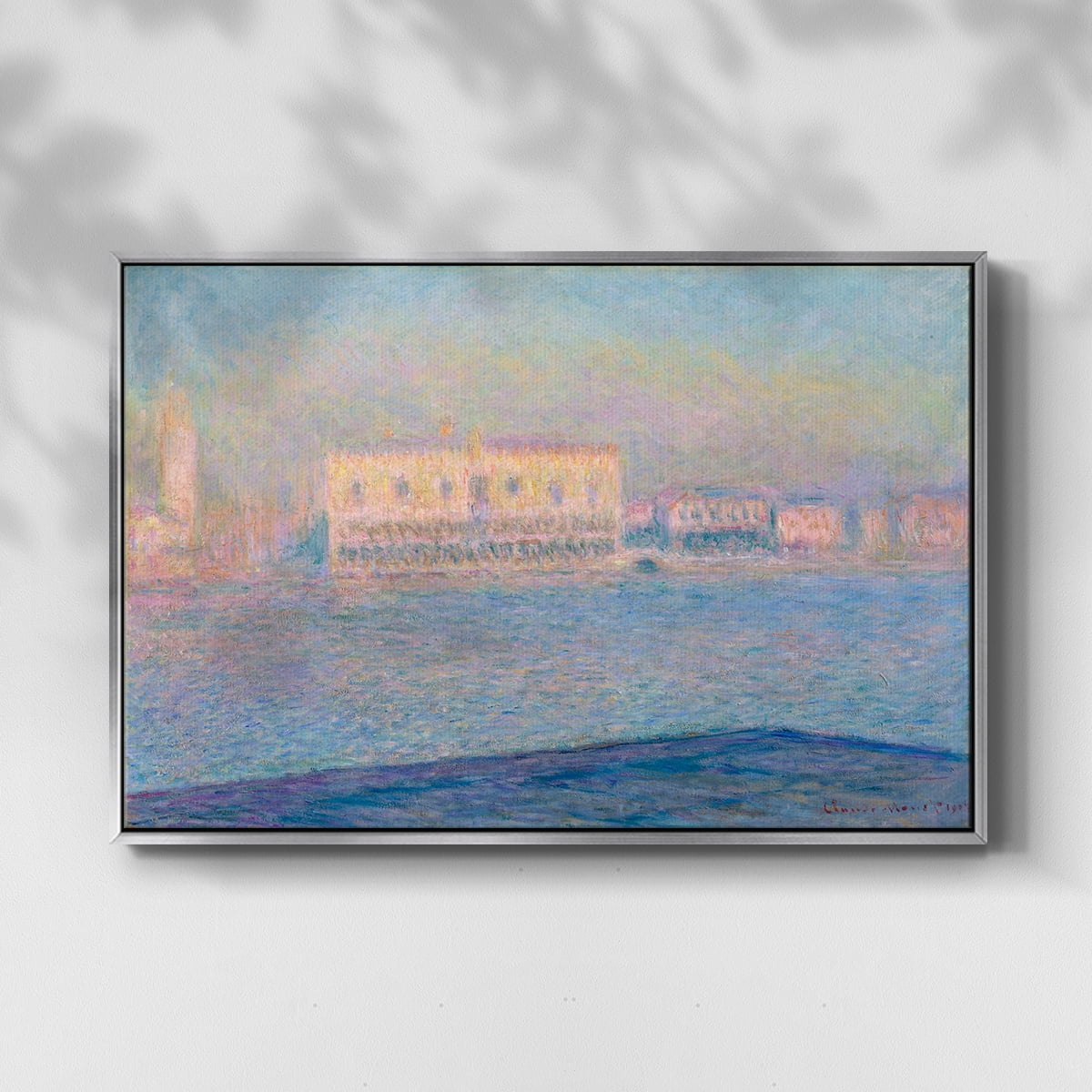 Vintage Landscape-CLVI By Wexford Home Framed in Silver Wood Gallery Wrapped Canvas 25 in. x 37 in.