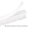 thumbnail image 3 of REGALWOVEN Weather Stripping Brush Self-Adhesive Seal Weatherstrip Sweep Brush for Door Window White 10ft x 0.3" x 0.5", 3 of 5