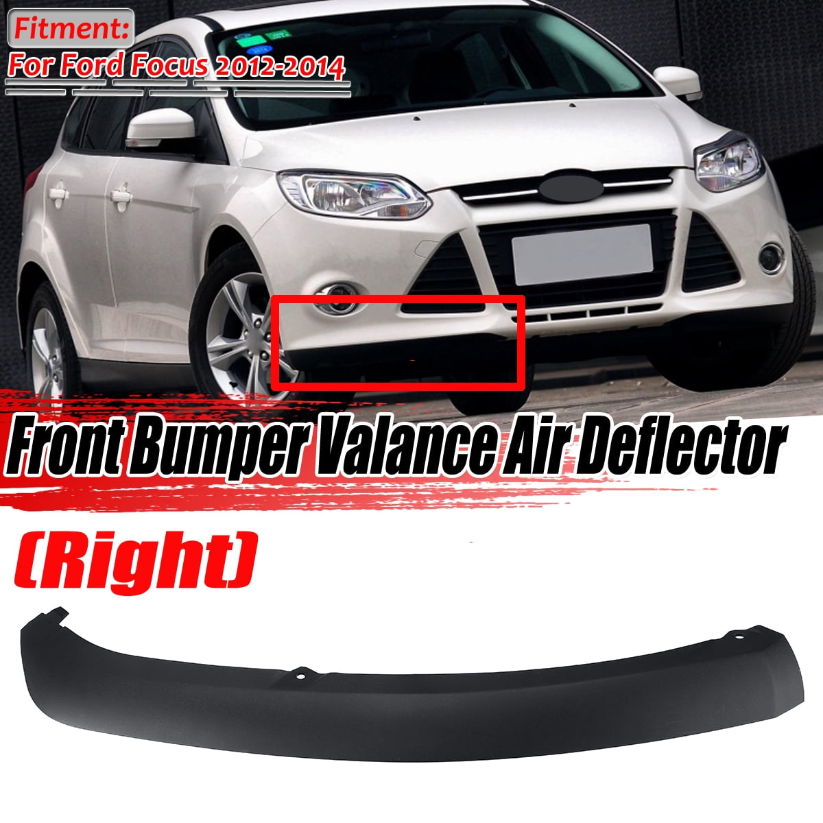 1x Passenger's Side Right Front Bumper Valance Air Deflector, FOR 2012