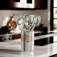 thumbnail image 2 of LEXI HOME 7-Piece Hammered Copper Stainless Steel Kitchen Cooking Utensil Set, 2 of 4