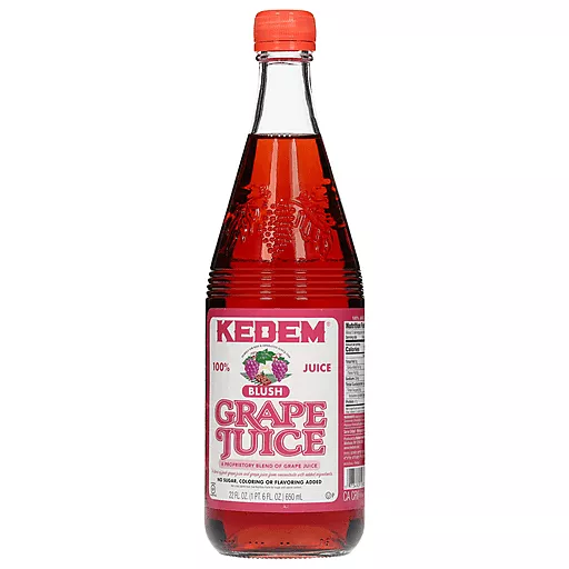 Pack of 6, Kedem Blush Grape Juice, 22 fl oz