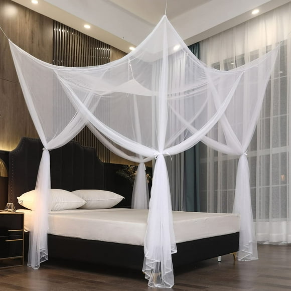 Dosel de cama Mengersi para cama doble, cama king size, mosquitera