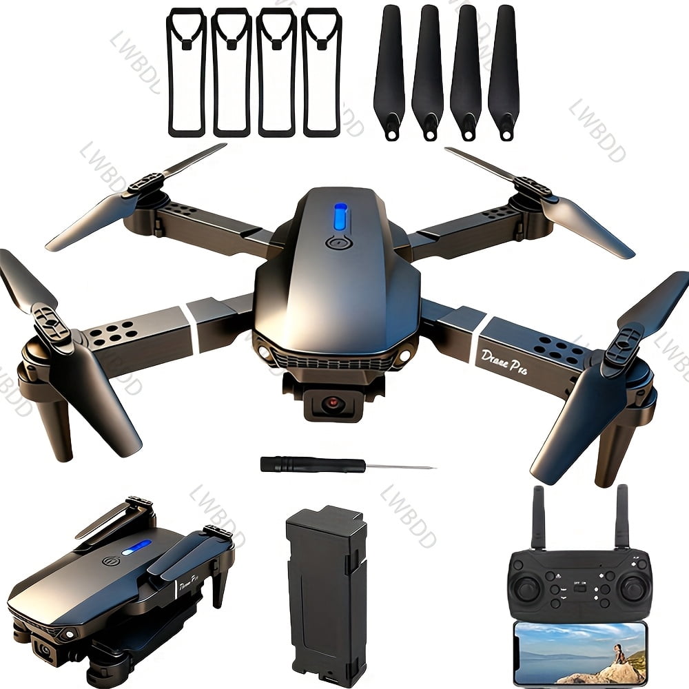 E88 Folding Drone with Camera: Brushless Motor, 15 Min Flight, Remote Control for Beginners & Premium Users