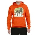 thumbnail image 2 of Wild Bobby, Pitbull Dog Animal Pet Lover, Dog Lover, Unisex Graphic Hoodie Sweatshirt, Orange, 3XL, 2 of 3