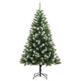 thumbnail image 4 of vidaXL Artificial Hinged Christmas Tree 150 LEDs & Ball Set 59.1", 4 of 7