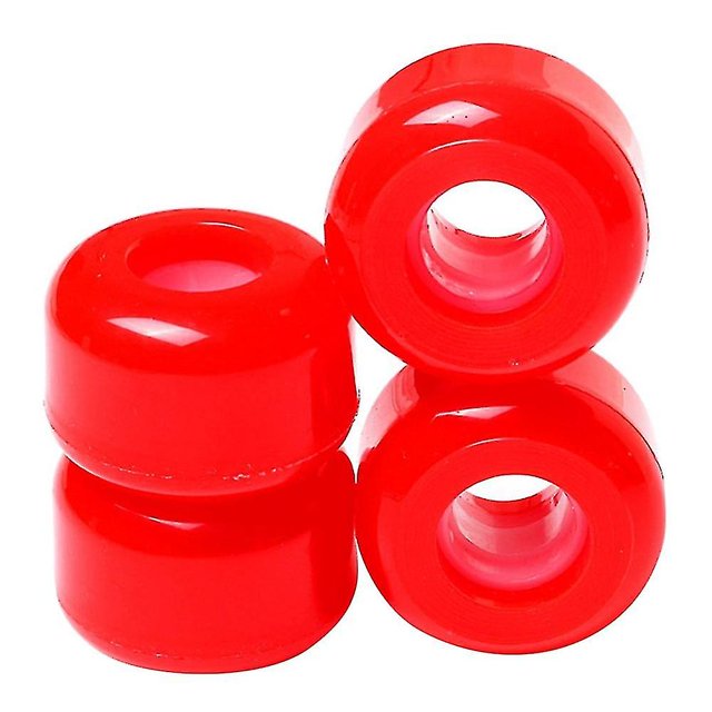 4 Uds ruedas para monopatín Longboard ruedas reductoras de Pu de 54mm x 36mm, Rojas