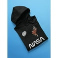 thumbnail image 3 of NASA Nasa Astronaut Gazing Moon Hoodie Men -NASA Designs, Male 3X-Large, 3 of 4