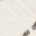 thumbnail image 3 of Hand-woven Silken Embossed Beige Shag Rug, 3 of 5