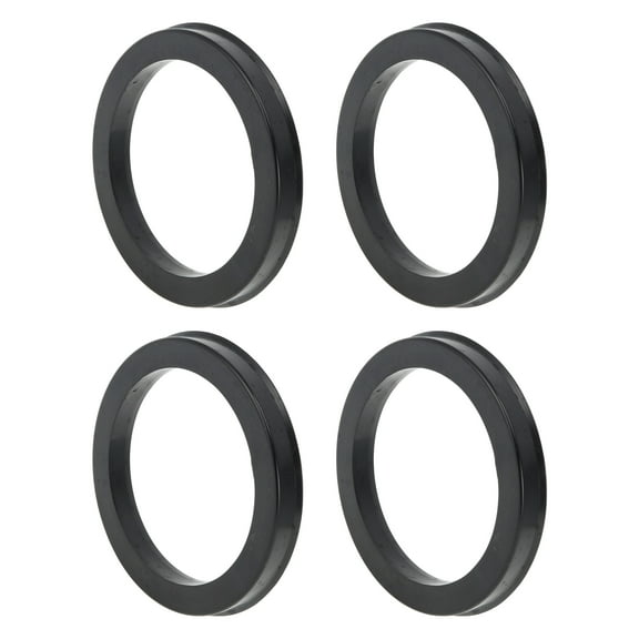 93.1mm to 73.1mm Car Wheel Hub Centric Rings Black Polycarbonate Wheels Center Shaft Shock Absorbing Hubrings 4 Pcs