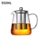 thumbnail image 2 of Tetera de Vidrio Resistente Al con Tetera de Acero Inoxidable, Tetera con Infusor, Tetera Puer Oolong de 950 Ml., 2 of 5