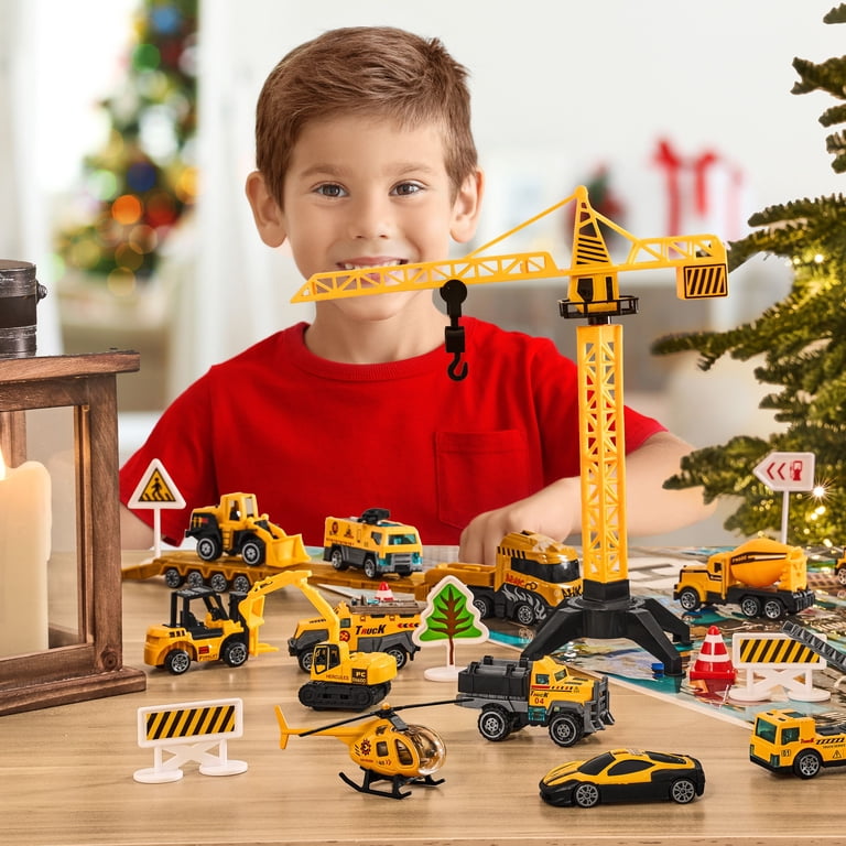 Joyfy 2026 Christmas Advent Calendar Engineering Vehicle Set, 24