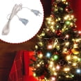 thumbnail image 6 of Transparent Extension Cord 10 Ft Thin Clear Power Cable Extender for Christmas Tree Lights, Holiday Decorations, Garlands and Curtain Lights, 6 of 8