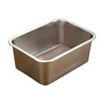 thumbnail image 2 of Cat Litter Box under $5! Xqxayjr Stainless Steel Cat Litter Box, Extra Large Metal Litter Pan for Kittens Rabbits, Rustproof Non-Stick Easy Clean Pet Toilet, 2 of 8
