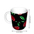 thumbnail image 2 of Disketp Cherry Large Coffee Mug with Handle Tea Cup Novelty Coffee Cup for Men Women Office Work, 2 of 6
