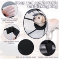 thumbnail image 3 of BeesClover Dog Cone Recovery Collar For After Surgery Dog Cone Collar Surgery Recovery Comfortable Collars Folding Pet Recovery Stop Licking Collar For Large Medium Small Dogs, 3 of 8