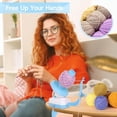 thumbnail image 4 of Electric Yarn Winder for Crocheting Automatic Yarn Ball Winder Stepless Speed Automatic Wool Winder 10oz Large Capacity Electric Yarn Spinner for Knitting, 4 of 18