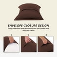 thumbnail image 4 of 800 Thread Count Egyptian Cotton 2-Piece Pillow Sham Set with Flanged Border, Queen Size (20" x 30") Chocolate Solid, 4 of 4