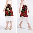 thumbnail image 4 of Rose Summer Chiffon Beach Skirts for Women - for the Beach, 4 of 6