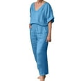 thumbnail image 2 of Pyhlmscde Womens Jumpsuit, 2 Piece Sets for Women Summer, Jumpsuits for Women Casual, 2 of 4