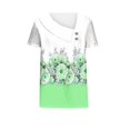 thumbnail image 4 of SDNall T-shirt Décontracté à Manches Courtes Imprimé Printemps/été pour Femmes avec Boutons, 4 of 9