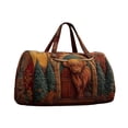 thumbnail image 2 of SHENGXINY Travel Duffle Bag, Cow Printed Quilted Embroidered Travel Duffel Bag with Wet Pocket, Fashionable Lightweight Tote for Daily and Travel Occasions Yellow, 2 of 6