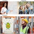 thumbnail image 5 of FMSHPON Funny Avocado Cartoon Clipboard Hardboard Wood Nursing Clip Board and Pull for Standard A4 Letter 13x9 inches, 5 of 6