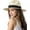 Ac-cream White, variant on Womens Mens Wide Brim Straw Panama Hat Fedora Summer Beach Sun Hat UPF Straw Hat for Women