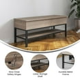thumbnail image 2 of Flash Furniture Wyatt Engineered Wood 2-Seat Storage Bench, Gray Wash, 2 of 2