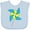 Blue, variant on Inktastic Yellow and Blue Pinwheel Boys or Girls Baby Bib