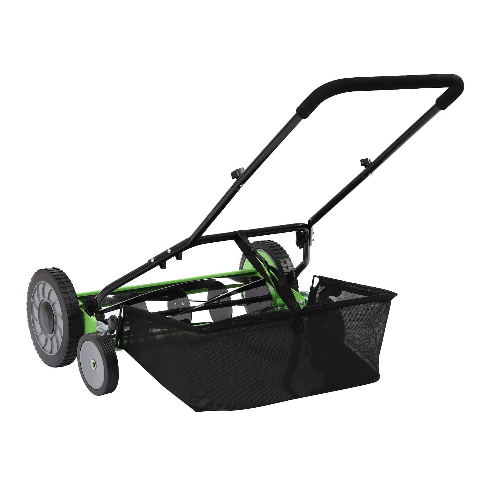 FOGGBET 20" Lawn Mower Grass Cutter Machine, with Collection Box,Push Reel Mower 5-Blade