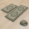 thumbnail image 2 of Anti Fatigue Fall Kitchen Mats, Boho Distressed Kitchen Floor Mats 17"x47"+17"x30", Non Slip Waterproof Kitchen Rugs, Padded Comfort Standing Mats for Laundry, Office, Sink, Desk Orange Multi, 2 of 6
