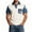 Blue2#13317KK, variant on Hearthz Mens T-Shirts Denim Patchwork Raglan Mens Short Sleeve Shirt Collared Button Down Shirt Men with Pocket Blue XL