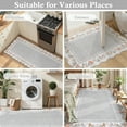 thumbnail image 6 of Lahome 2'x6' Scalloped Boho Floral Hallway Runner Rug 2x6ft Non-Slip, Washable Low-Pile,Soft Microfiber Carpet for Entryway Kitchen Laundry Bedroom, 6 of 10