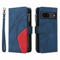 thumbnail image 7 of TECH CIRCLE Wallet Case for Google Pixel 7, Google Pixel 7 Case for Women Men Durable PU Leather Kickstand Magnetic Buckle Flip Folio Strap Wristlet Zipper Card Holder Phone Cases,Blue, 7 of 7