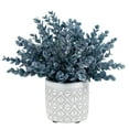 thumbnail image 1 of Planta de eucalipto artificial MyGift con modernas macetas de hormigón, 1 of 7