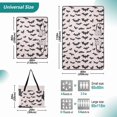 thumbnail image 2 of Extra Large Picnic Beach Blanket Waterproof Sand Proof Portable Outdoor Mat Silhouette Bats 60x80, 2 of 9