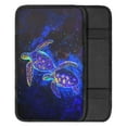 thumbnail image 2 of Renewold Sea Turtle Galaxy Auto Center Console Cover Pad Universal Fit for SUV Truck Car, Universal Car Armrest Seat Box Cover for Men Women, 2 of 6