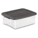 thumbnail image 1 of Contenedores de Almacenamiento de Plástico Sterilite 25 Qt Paquete de 18 con Tapas Gris, 1 of 8