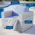 thumbnail image 2 of Modway Fauteuil de Mobilier de Patio Extérieur en Gris Pâle Bleu Pâle, 2 of 9