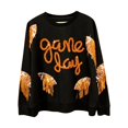 thumbnail image 3 of MHFRRA Sudadera con Capucha y Lentejuelas de Estilo Europeo para Mujer: Jersey Llamativo de Manga Larga Bk2, 3 of 3