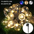 thumbnail image 2 of Muyoka Pluokvzr 5 metros 20 LED Luces de cadena solares para exteriores 2 modos Luces de cadena para exteriores Luces de hadas solares impermeables para jardín, patio, cerca, vacaciones, fiestas, deco Muyoka Hogar, 2 of 7