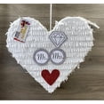 thumbnail image 4 of Wedding Heart Piñata with Mr & Mrs Wedding Rings, 4 of 4