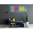 thumbnail image 4 of Glowneon I Love 80's Neon Sign, Vintage Wall Decor, 4 of 4