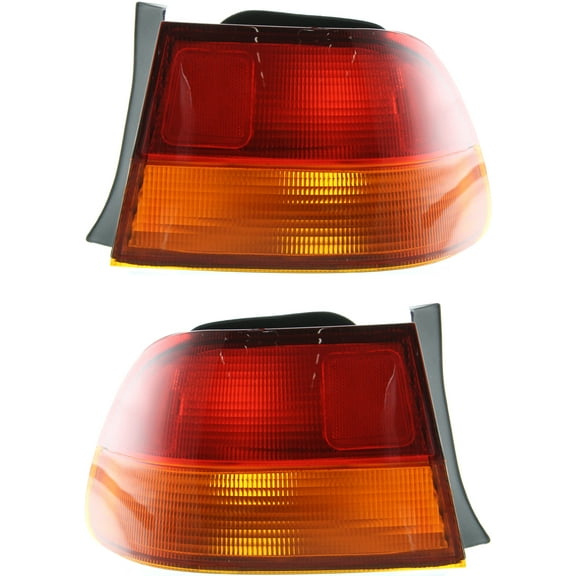 For 96 97 98 Civic Outer Taillight Taillamp Rear Brake Light w/o Bulb SET PAIR