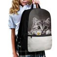 thumbnail image 3 of Uourmeti Cat Backpack for Kids, 17 Inch Comfortable To Carry Soft School Backpack for Travel Outdoor, 3 of 6
