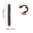 thumbnail image 4 of Unique Bargains 5 Pair Eyeglass Temple Tips Double-sided Opening Pattern Anti-slip Ear Hooks 2.20"x0.24" Dark Brown, 4 of 5